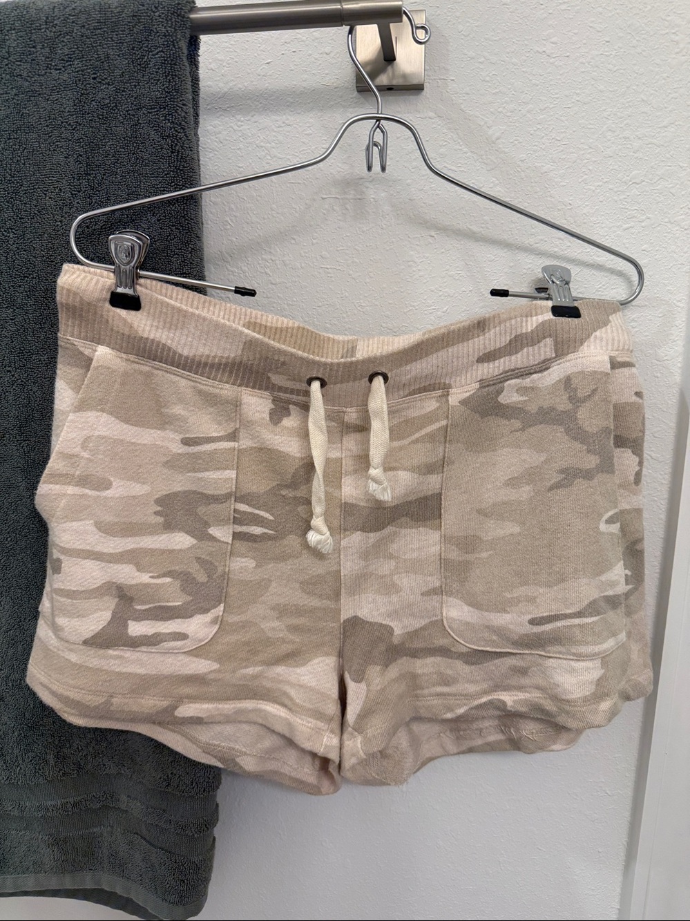 Rails Beige Camo Athletic Lounge Shorts
